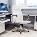 White High-Back Ergonomic Executive Office Chair - Image 3