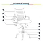 Premium Ergonomic High-Back Mesh Executive Office Chair with Headrest - Image 2