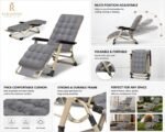 Premium Foldable Zero Gravity Reclining Lounge Chair - Image 2
