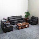 Luxury Brown Leather Living Room Sofa Set (3+1+1 Seater) - Image 4