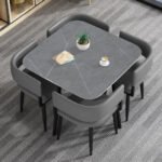 Modern Luxury 5-Piece Dining Set with Upholstered Chairs