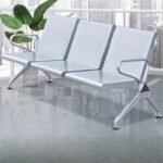 Premium 3-Seater Stainless Steel Waiting Chair - Image 2