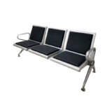 Premium 3-Seater Stainless Steel Waiting Chair