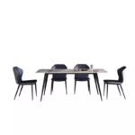 Luxury 6-Seater Sintered Stone Dining Table Set