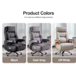 Luxury Executive Leather Office Chair with Retractable Footrest - Image 2