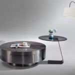 Luxury Round Marble Coffee Table Set with Side Table - Image 6