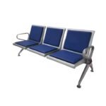 Premium 3-Seater Stainless Steel Waiting Chair - Image 3