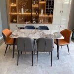 Luxury 6-Seater Sintered Stone Dining Table Set - Image 3
