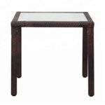 Premium 4-Seater Outdoor Rattan Dining Set with Tempered Glass Table - Image 2