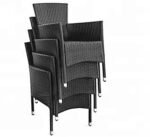 Premium 4-Seater Outdoor Rattan Dining Set with Tempered Glass Table - Image 5