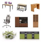 2-Person Modular Office Workstation with Privacy Partitions - Image 7