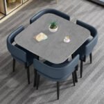 Modern Luxury 5-Piece Dining Set with Upholstered Chairs - Image 5