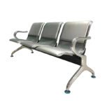 Premium 3-Seater Stainless Steel Waiting Chair - Image 5