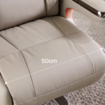 Luxury Executive Leather Office Chair with Retractable Footrest - Image 4