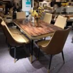 Luxury 4-Seater Marble Top Dining Table Set