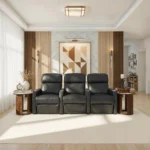 Luxury Dual Power Home Theater Recliner Sofa with LED Lighting (2-Seater) - Image 4